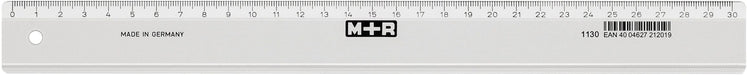 EAN 4004627212019 - Möbius+Ruppert 1130 - 0000 Regla de escritorio 300 mm Poliestireno Transparente 1 pieza(s) imagen 1