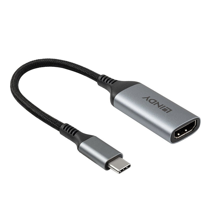 EAN 4002888434287 - Lindy 43428 adaptador de cable de vídeo 0,15 m USB Tipo C HDMI Gris imagen 4