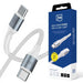 EAN 5903108680219 - 3MK 5903108680219 cable USB USB 2.0 1 m USB C 0,48 Gbit/s 60 W Negro, Plata imagen 1