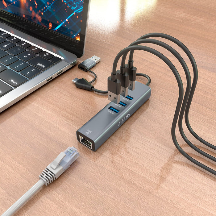 EAN 8435739905432 - AISENS A109-1033 base para portátil y replicador de puertos Alámbrico USB 3.2 Gen 1 (3.1 Gen 1) Type-C imagen 6