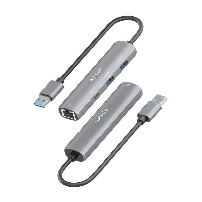 EAN 8435739903971 - AISENS ASUC-4P035-GR base para portátil y replicador de puertos Alámbrico USB 3.2 Gen 1 (3.1 Gen 1) Type- imagen 3