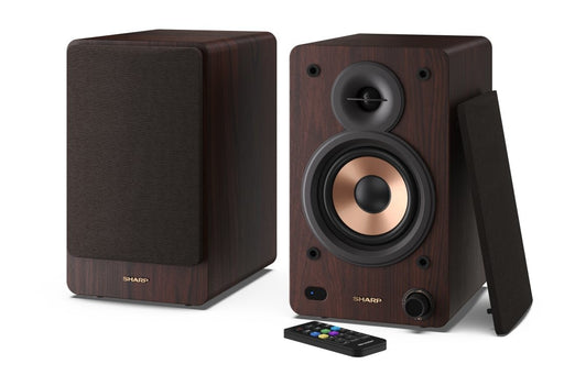 EAN 4974019216584 - Sharp BOOKSHELF SPEAKERS De 2 vías Marrón Inalámbrico y alámbrico 60 W imagen 1