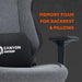 EAN 5291485016876 - Canyon Gaming Chair Boulder XLCH01 Butaca para jugar Asiento acolchado Gris imagen 14