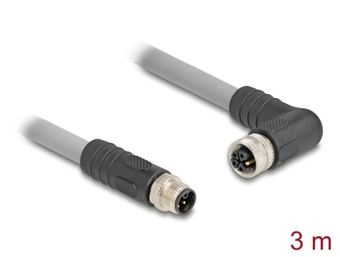 EAN 4043619805440 - DeLOCK 80544 cable para sensor y actuador 3 m RST M12 Gris imagen 2