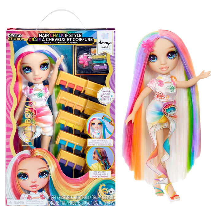 EAN 0035051526780 - Rainbow High Hair Chalk & Style Doll- Amaya (Rainbow) imagen 1