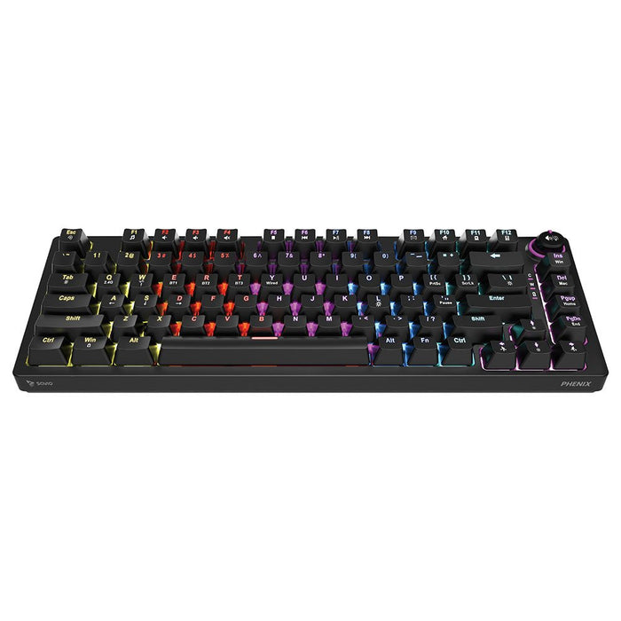 EAN 5901986048565 - Savio SAVGK-PHENIX YELLOW teclado Juego USB + RF Wireless + Bluetooth QWERTY Inglés de EE. UU. Negro imagen 2