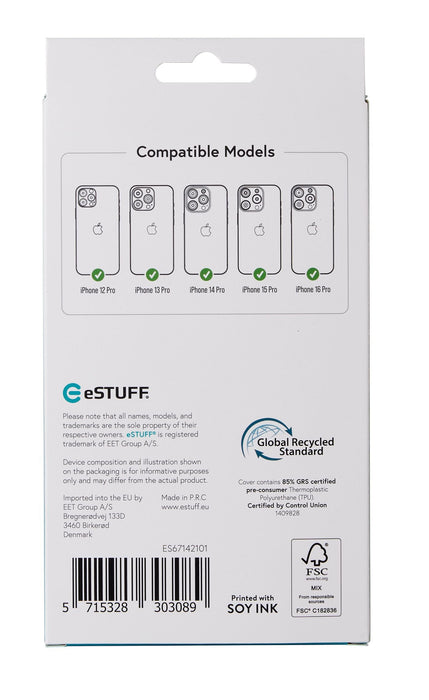EAN 5715328303089 - eSTUFF INFINITE (GRS) PORTO iPhone 12 Pro - iPhone 16 Pro Clear Magnetic Cover funda para teléfono móvil  imagen 6