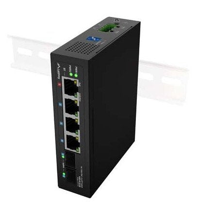 EAN 5901969447361 - Lanberg ILGE-4P-2S-90 switch No administrado Fast Ethernet (10/100) Energía sobre Ethernet (PoE) 1U Negro imagen 1