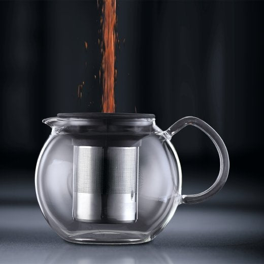 EAN 727015373188 - Bodum Assam tetera 1 L Cromo, Transparente imagen 2