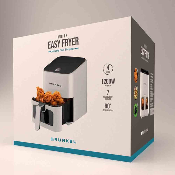 EAN 8426156017778 - Grunkel WHITEEASYFRYER freidora Sencillo 4 L Independiente 1200 W Freidora de aire caliente Blanco imagen 10