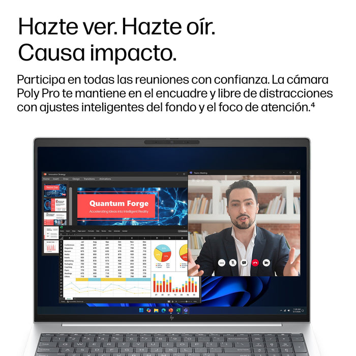 EAN 0826581033073 - HP EliteBook 8 G2i 16 inch Notebook Next Gen AI PC Wolf Pro Security Edition Intel Core Ultra 7 356H Port imagen 9
