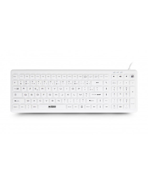 EAN 3760170880150 - Urban Factory Sanee teclado Médico USB AZERTY Francés Blanco imagen 2