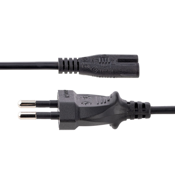 EAN 65030894371 - StarTech.com 752E-3M-POWER-LEAD cable de transmisión Negro CEE7/16 C7 acoplador imagen 3