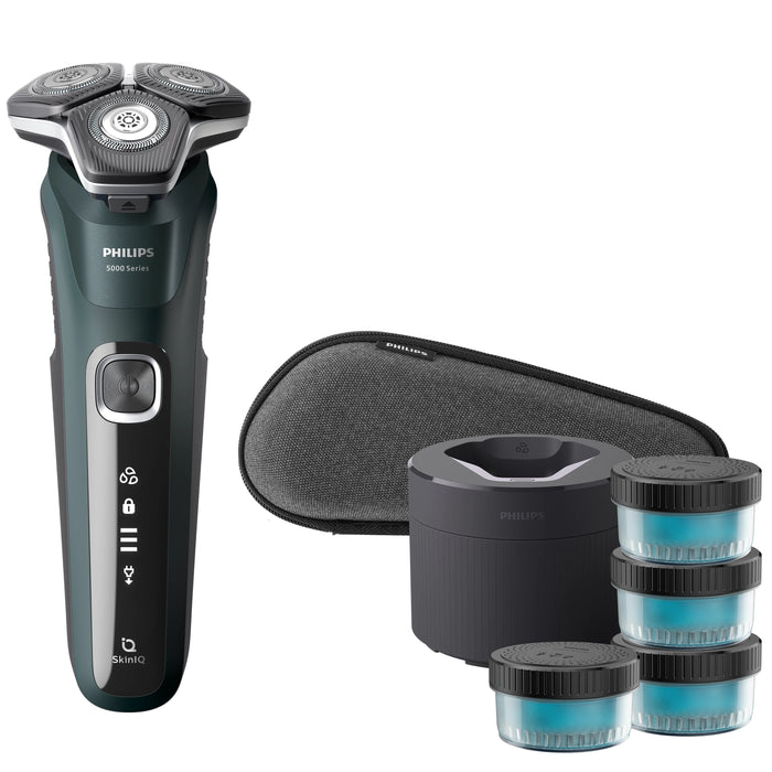 EAN 8720689007849 - Philips SHAVER Series 5000 S5884/69 afeitadora Máquina de afeitar de rotación Recortadora Verde imagen 3