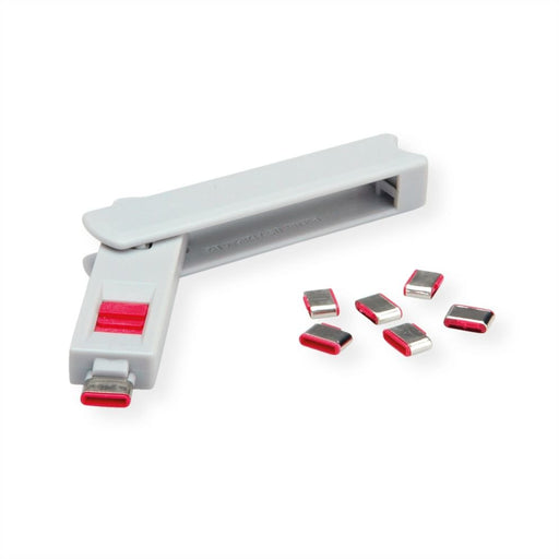 EAN 7630049617605 - ROLINE 11.02.8334 bloqueador de puerto Llave de bloqueador de puerto USB Tipo C Gris 10 pieza(s) imagen 2