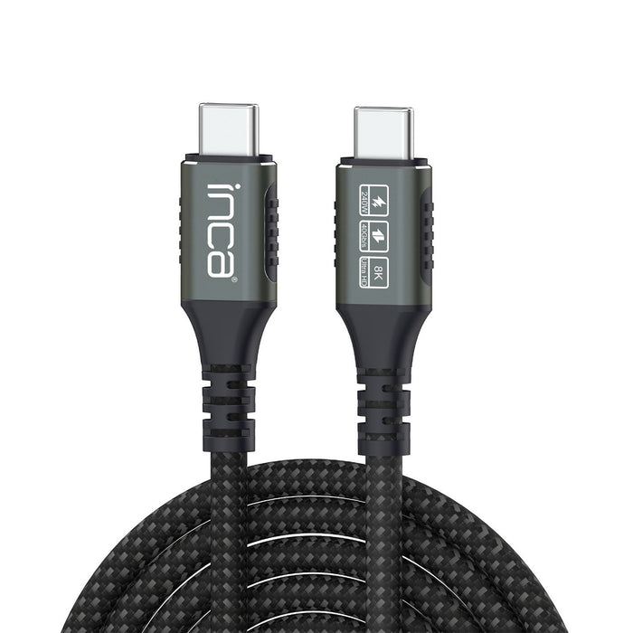 EAN 8681949015212 - Inca ITCT-40 cable USB USB4 Gen 2x2 0,8 m USB C 40 Gbit/s 240 W Negro imagen 1