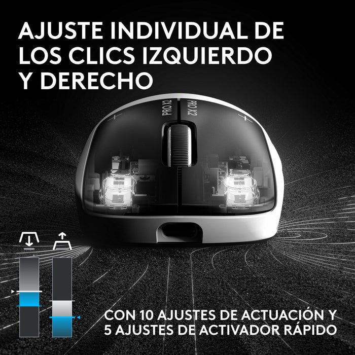 EAN 5099206136205 - Logitech G PRO X2 SUPERSTRIKE ratón Juego mano derecha RF Wireless + USB Type-C Óptico 44000 DPI imagen 9