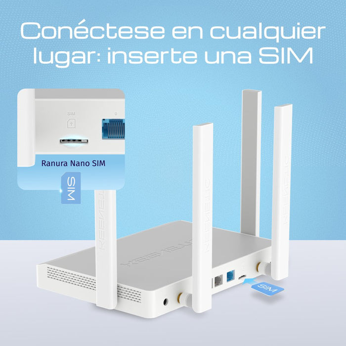 EAN 4897082922155 - Keenetic Explorer 4G (KN-4910) router inalámbrico Ethernet rápido Doble banda (2,4 GHz / 5 GHz) Gris, Bla imagen 2