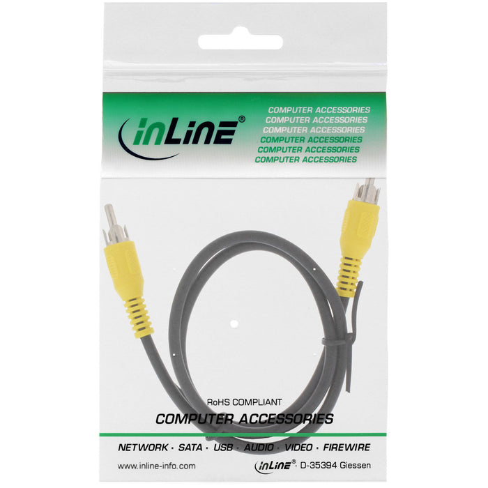 EAN 4043718002849 - InLine 89937 cable de audio 2 m RCA Negro imagen 2