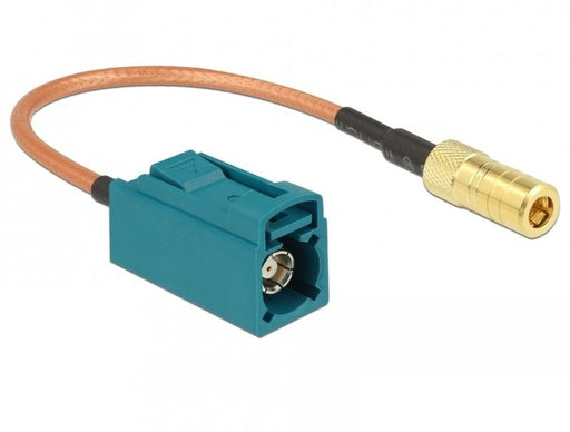 EAN 4043619896714 - DeLOCK 89671 cable coaxial RG-316 0,15 m FAKRA Z SMB Marrón, Oro, Verde imagen 1