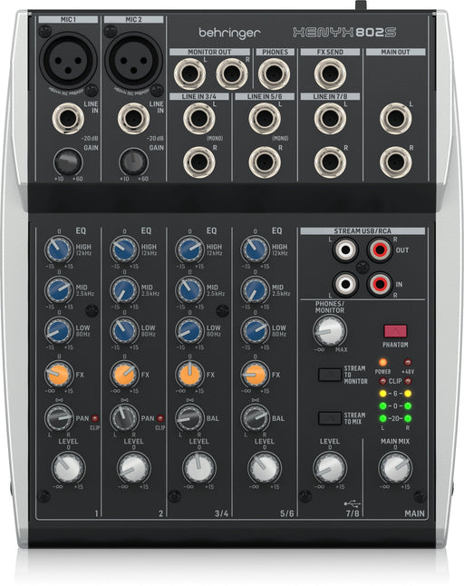 EAN 4033653072267 - Behringer Xenyx 802S 2 canales Negro, Plata imagen 1