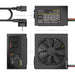 EAN 8435739905166 - AISENS ASPC-500ATX-PSEBK unidad de fuente de alimentación 20+4 pin ATX Negro imagen 3
