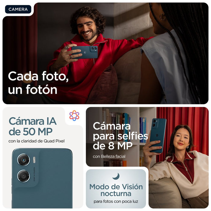 EAN 840493605265 - Motorola moto g06 17,5 cm (6.88") SIM doble Android 15 4G USB Tipo C 4 GB 256 GB 5200 mAh Azul imagen 13