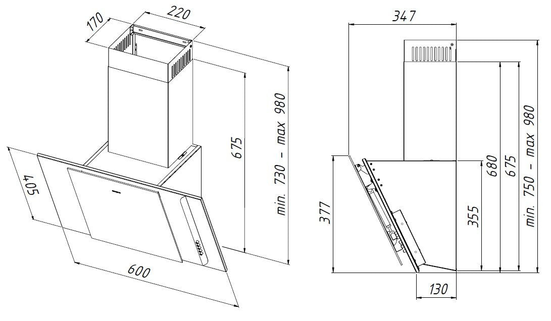 EAN 5901676469069 - Akpo WK-4 MIRT ECO De pared Negro 450 m³/h imagen 2
