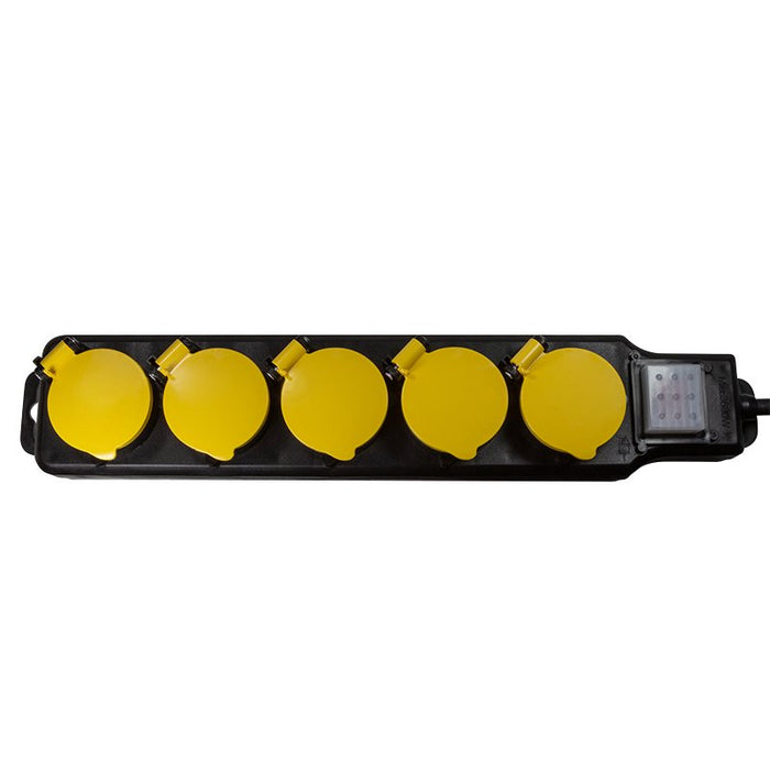EAN 4052792060621 - LogiLink LPS255 base múltiple 1,5 m 5 salidas AC Exterior Negro, Amarillo imagen 2