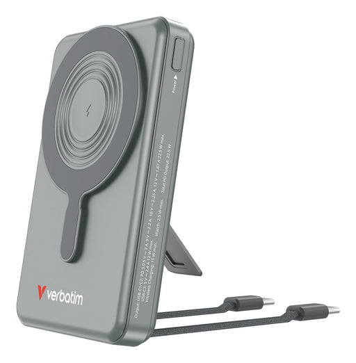 EAN 0023942322726 - Verbatim 32272 batería externa Polímero de litio 10000 mAh Cargador inalámbrico Gris imagen 1