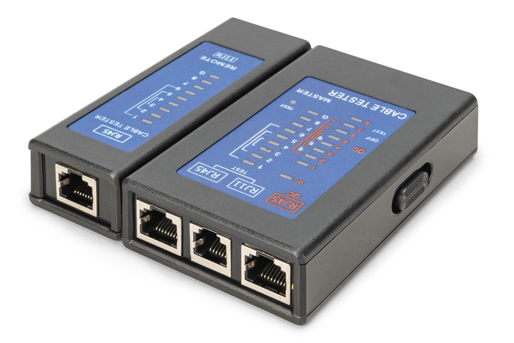 EAN 4016032498346 - Digitus DN-14001-2 comprobador de cables de red Comprobador de alimentación PoE Negro imagen 3