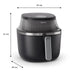 EAN 8720389034565 - Philips 3000 series NA331/00 freidora Sencillo 6,2 L Independiente 1700 W Freidora de aire caliente Negro imagen 2