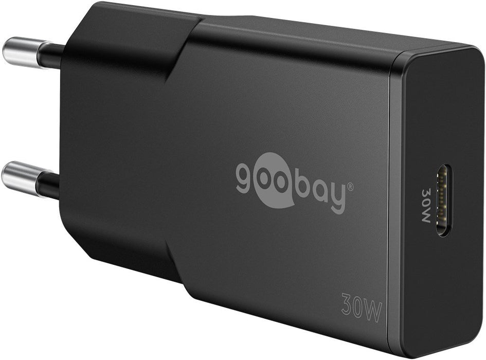 EAN 4040849757358 - Goobay Slim Universal Negro Corriente alterna Carga rápida Interior imagen 1