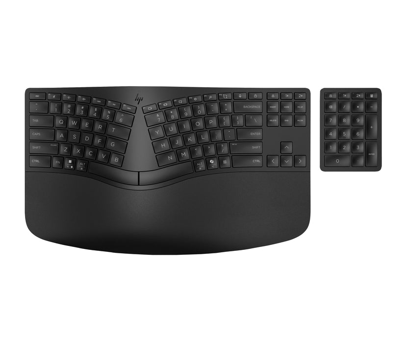 EAN 0197192179260 - HP 960 BLK Ergonomic Wireless Keyboard teclado Hogar RF Wireless + Bluetooth Negro imagen 14