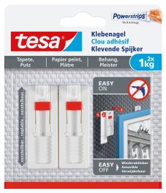 EAN 4042448340481 - TESA 77774-00000 gancho para almacenamiento Interior Gancho universal Blanco 2 pieza(s) imagen 1