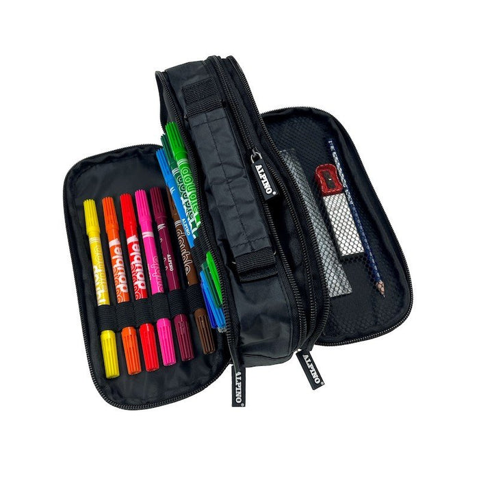 EAN 8413240613640 - Alpino UA000165 caja de lápices Estuche suave Negro, Multicolor imagen 2