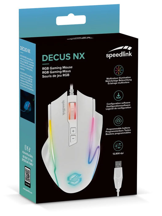 EAN 4027301152708 - SPEEDLINK SL-680024-WT ratón Juego mano derecha USB tipo A Óptico 12800 DPI imagen 9