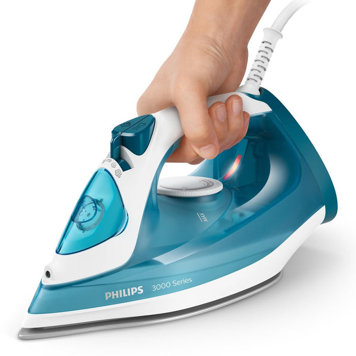 EAN 8720389003035 - Philips 3000 series DST3011/20 plancha Plancha a vapor Suela de cerámica 2100 W Azul imagen 4