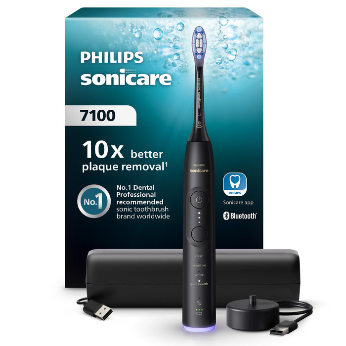 EAN 8720689021388 - Philips Sonicare 7100 series HX7421/01 cepillo eléctrico para dientes Adulto Negro imagen 1