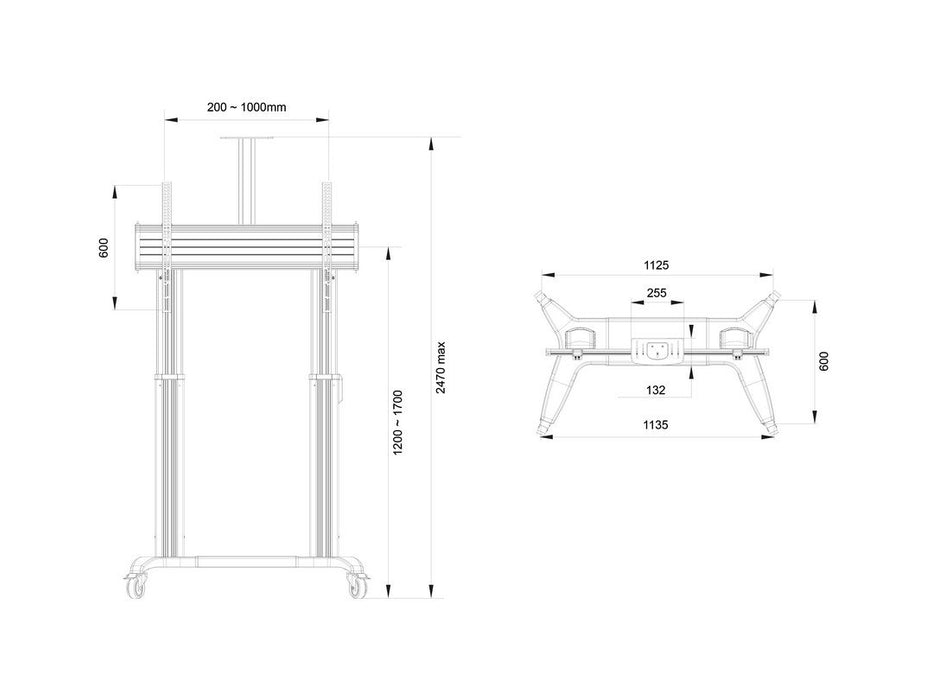 EAN 7350105213120 - Multibrackets 3120 soporte para TV 2,79 m (110") Negro imagen 6