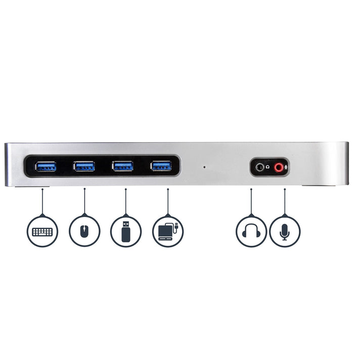 EAN 0065030868235 - StarTech.com DK30A2DH base para portátil y replicador de puertos Alámbrico USB 3.2 Gen 1 (3.1 Gen 1) Type imagen 5