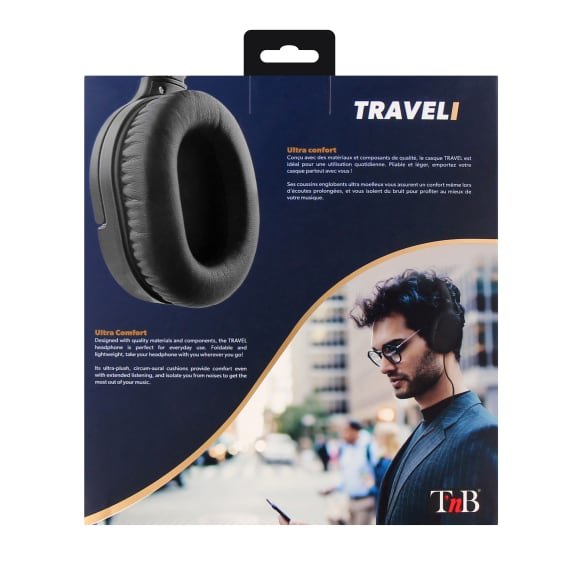EAN 3303170092545 - T'nB TRAVEL Auriculares Alámbrico Diadema Llamadas/Música Negro imagen 8