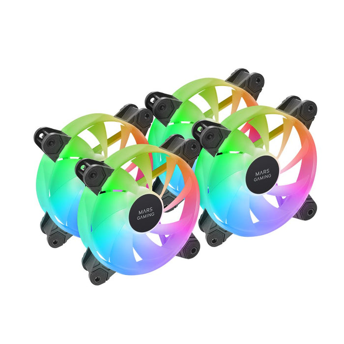 EAN 8435693114130 - Mars Gaming MF-4A Carcasa del ordenador Ventilador 12 cm Negro 4 pieza(s) imagen 1