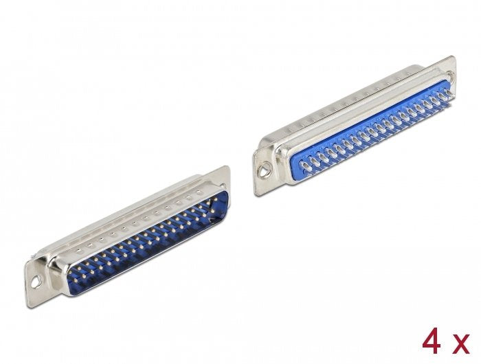 EAN 4043619667048 - DeLOCK 66704 conector D-Sub 37 pin Azul, Plata imagen 1