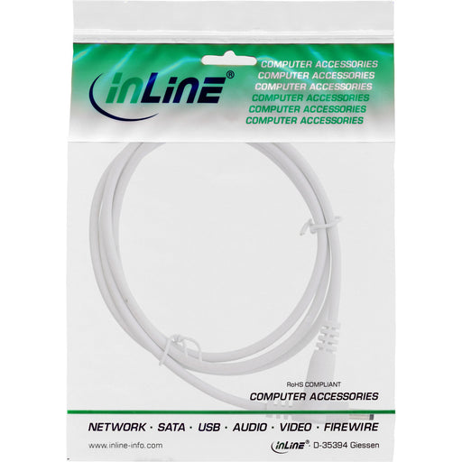EAN 4043718297757 - InLine 26801D cable de transmisión Blanco 1 m EIAJ-02 (4.0 mm, 1.7 mm) imagen 2