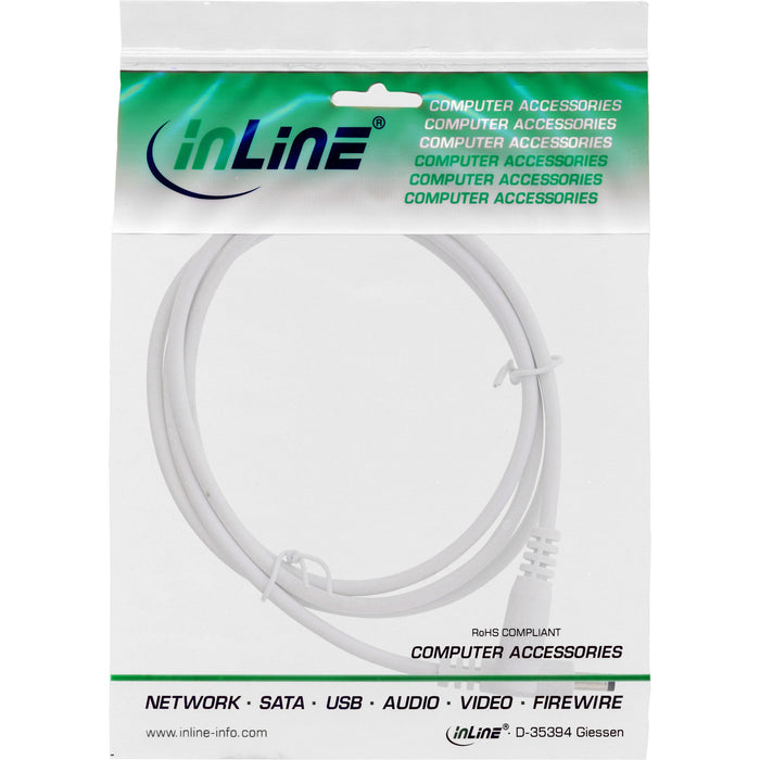 EAN 4043718297740 - InLine 26855D cable de transmisión Blanco 0,5 m EIAJ-02 (4.0 mm, 1.7 mm) imagen 2