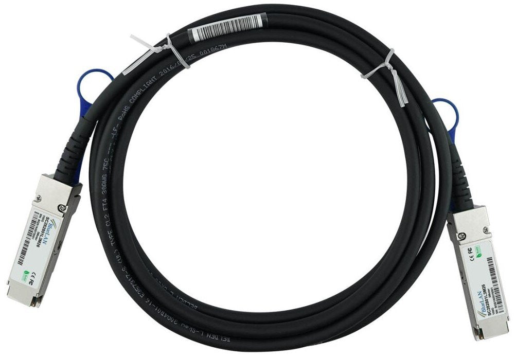 EAN 4063232258003 - BlueOptics ACC763-10000S-BL Cable de fibra óptica e InfiniBand 3 m QSFP28 Negro, Plata imagen 1