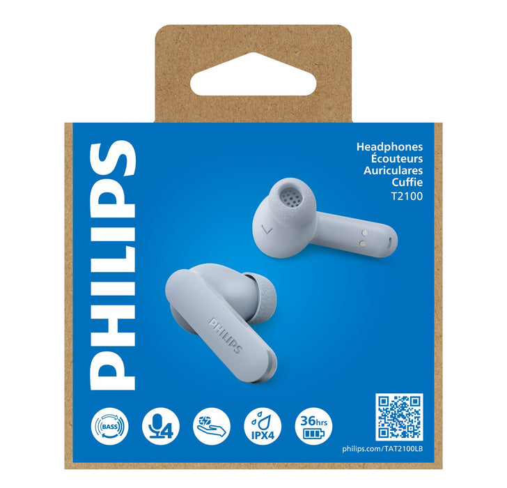 EAN 4895229177666 - Philips TAT2100 Auriculares True Wireless Stereo (TWS) Dentro de oído Llamadas/Música Bluetooth Azul clar imagen 2