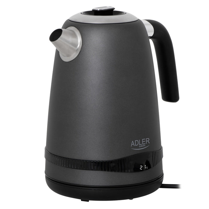 EAN 5905575902948 - Adler AD 1295G tetera eléctrica 1,7 L 2200 W Negro, Acero inoxidable, Gris imagen 3