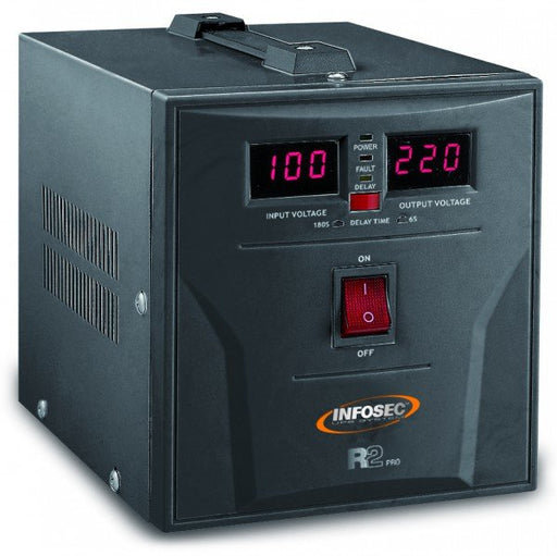 EAN 3700085631485 - Infosec R2 Pro 1500 regulador de voltaje 2 salidas AC 72 - 290 V Negro imagen 1